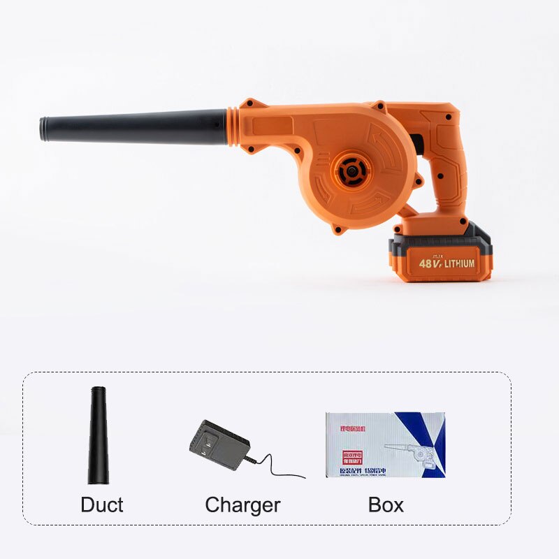 48v Air Blower Construction Vacuum Cleaner Snow Leaf Lithium Battery Rechargeable Greenworks Garden Home for Car Strong Power
