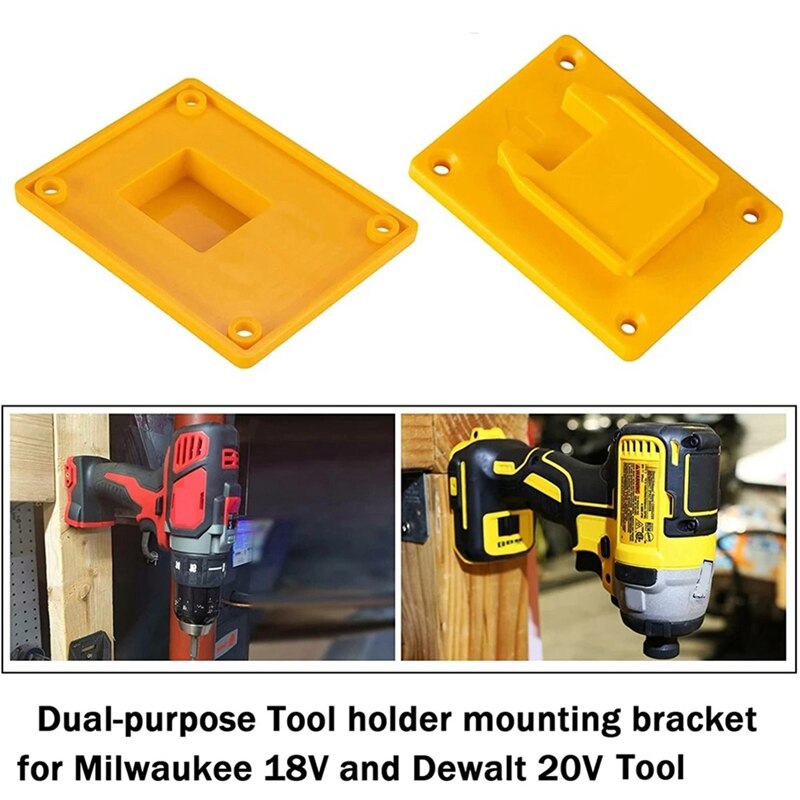 5Pc Tool Mount Holder Hanger For Dewalt 20V &amp; M18 18V Electric Drill Retail