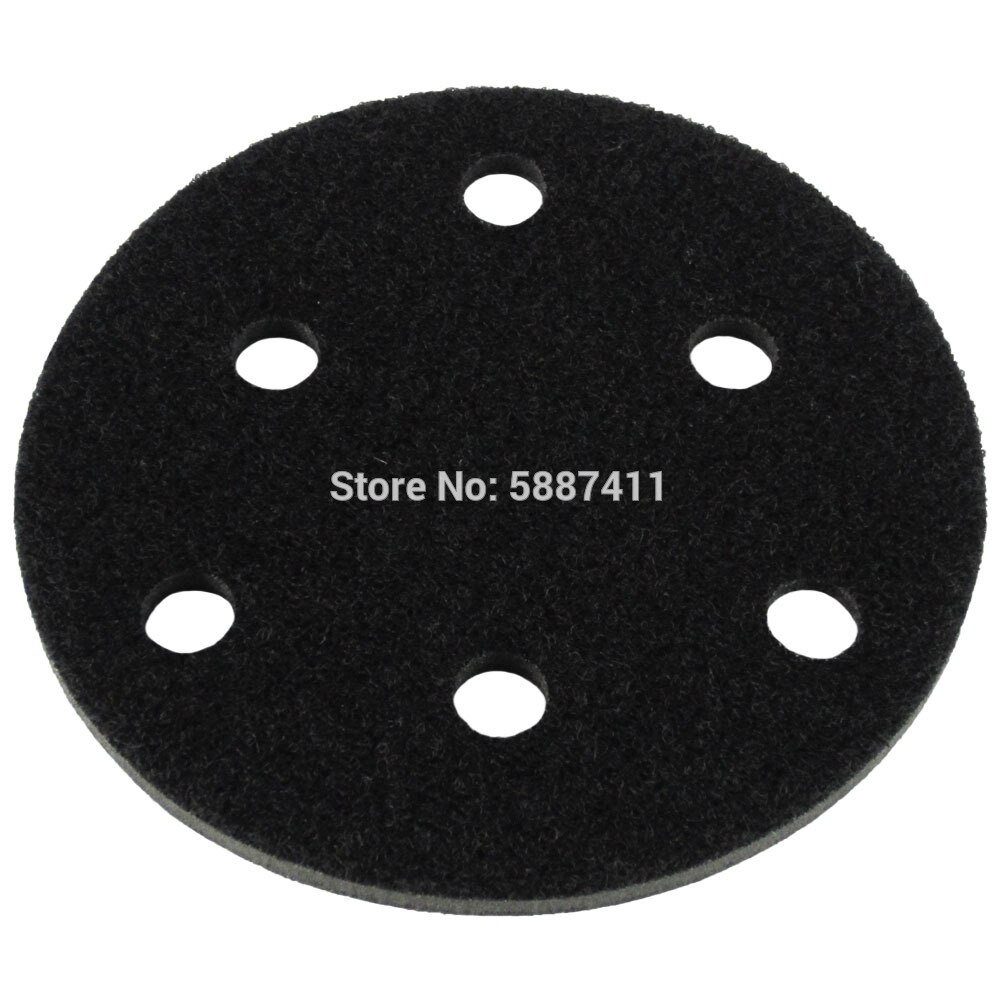 125mm Hook and Loop Interface Pad 6 Holes