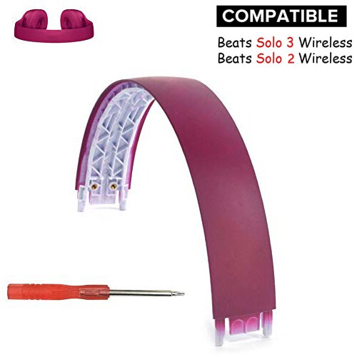 Replacements Top Arch Headband Repair Spare Parts For Beat Solo 2.0 3.0 Headphone: Dark Red