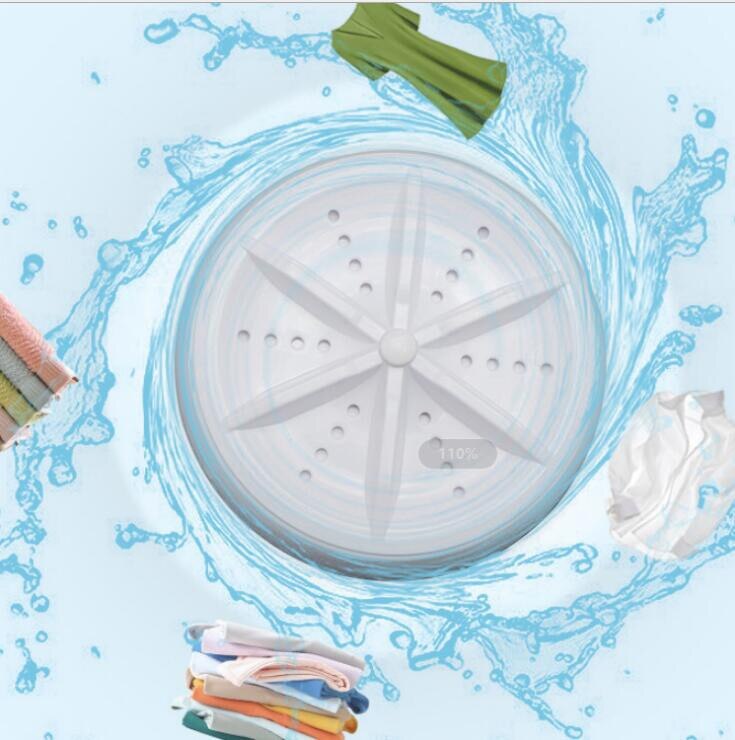 Portable Mini Washing Machine Portable Ultrasonic Turbine Removes Dirt Washer USB Cable for Travel Home Depot Business Trip