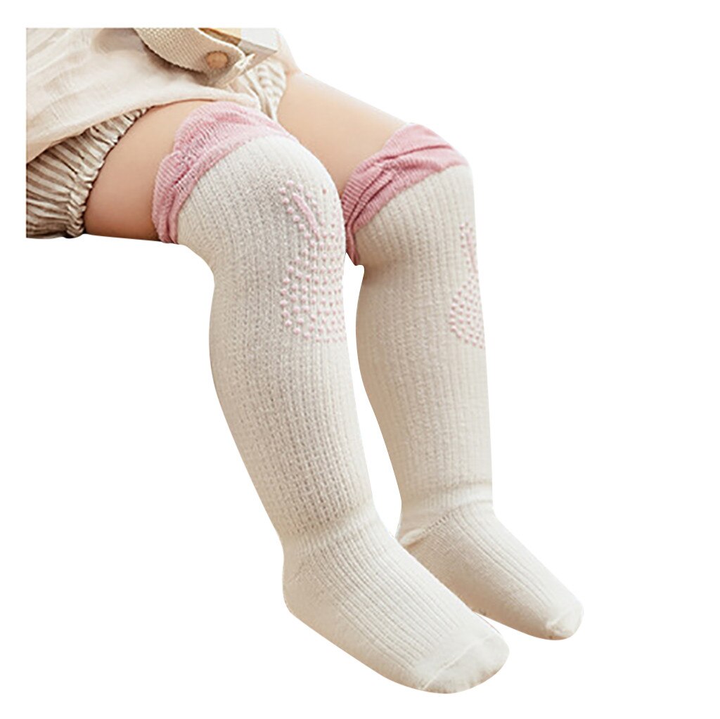 Kleinkind Kinder Baby Mädchen Jungen Karikatur Tiere Knie hoch Antislip Strümpfe Socken Baby Kleinkind Anti-Schleudern Anti-fallen Knie Pads: Rosa / 18m