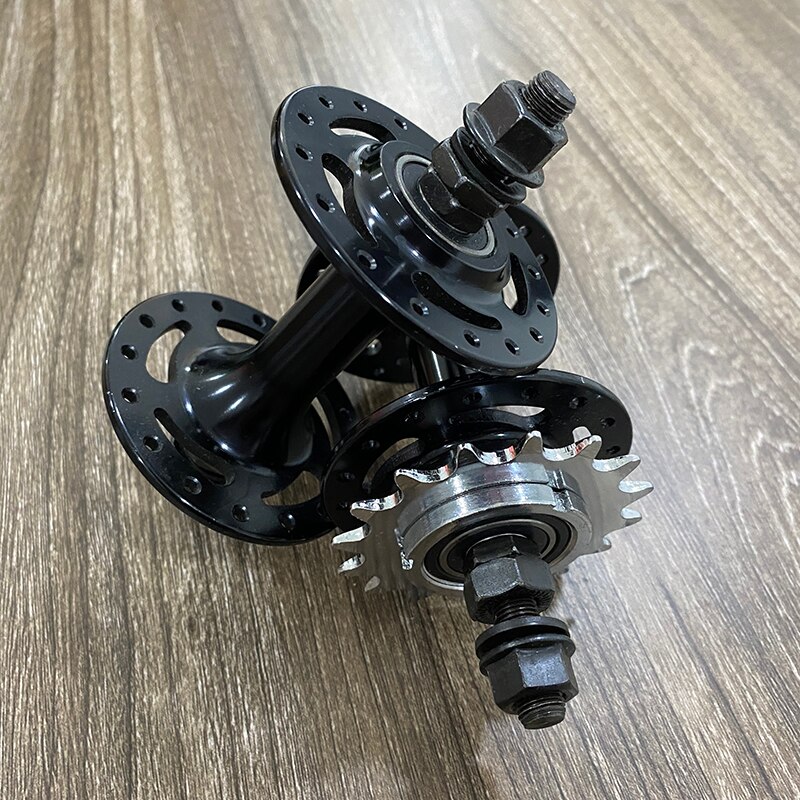 XJ Front 20 Holes Rear 24 Holes Ride Backwards Wearable Flat Strips Fixie Bike Track Fixed Gear Bicycle 32H 36H Cycling Hub: A pair 32H