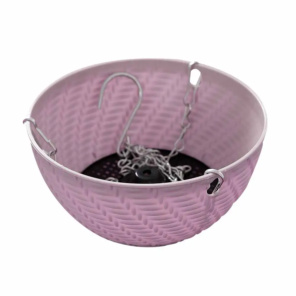 1pc Harz Pflanze Blume hängen Topf Korb Zimmer pflanze KleiderbüGel Ich bin Freien hängen Topf Halfter Korb hängen Pflanzer: Licht Gelb