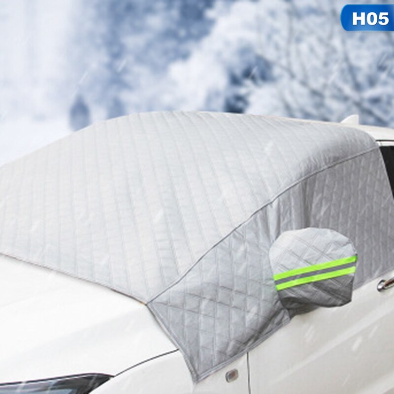 Autoruit Sneeuwhoes voor Hyundai Kona SX2 EV Electric 2024 2025, Winter Sneeuwhoes Sneeuw UV IJsbescherming Autoruitbeschermer Anti-Hagel Vorst Accessoires,A/Orange