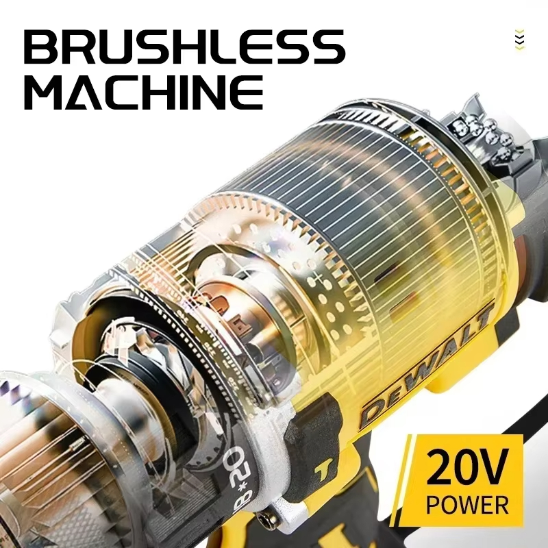 DEWALT Original DCD805 Brushless Impact Drill Cordless Electric Screwdriver Multi-Function Hand Drill 20V Power Tools