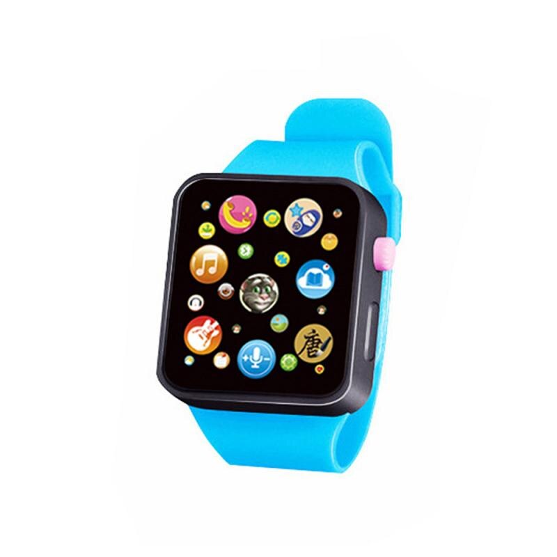 Reloj Digital de goma para niños pequeños, 6 colores, reloj inteligente analógico, juguete educativo, pantalla táctil, reloj simulado,