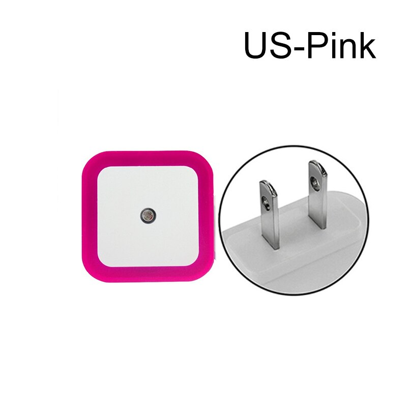 Draadloze Led Nachtlampje Sensor Verlichting Eu Us Plug Nachtlampje Lamp Voor Slaapkamer Decoratie Gang Lamp Babykamer Nachtlampje: US-Pink