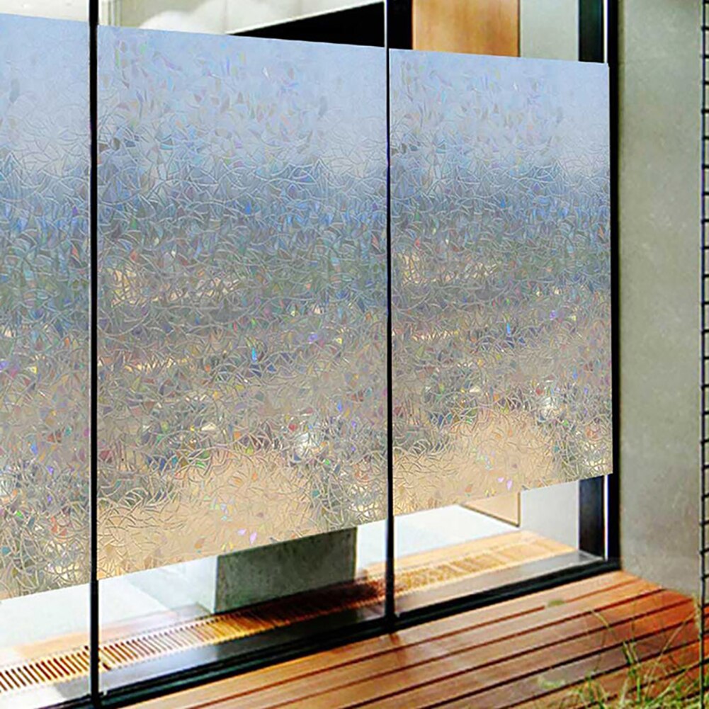 Glass Film Opaque Irregular Texture Sticker Glass Window Film For Window 3D No Glue Glass Stickers Glass Tie Home Decor