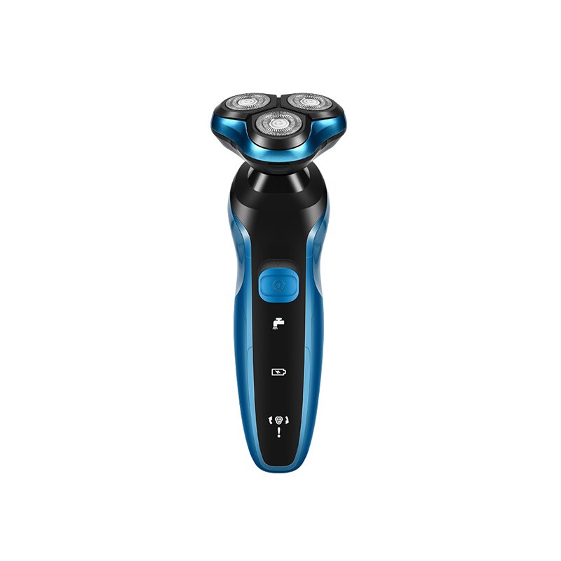 4D Rotary Mannelijke Elektrische Scheerapparaat Nat Droog Scheerapparaat Voor Mannen Oplaadbare Baard Scheren Machine Gezicht Scheerapparaat Home Reizen: Three heads EU