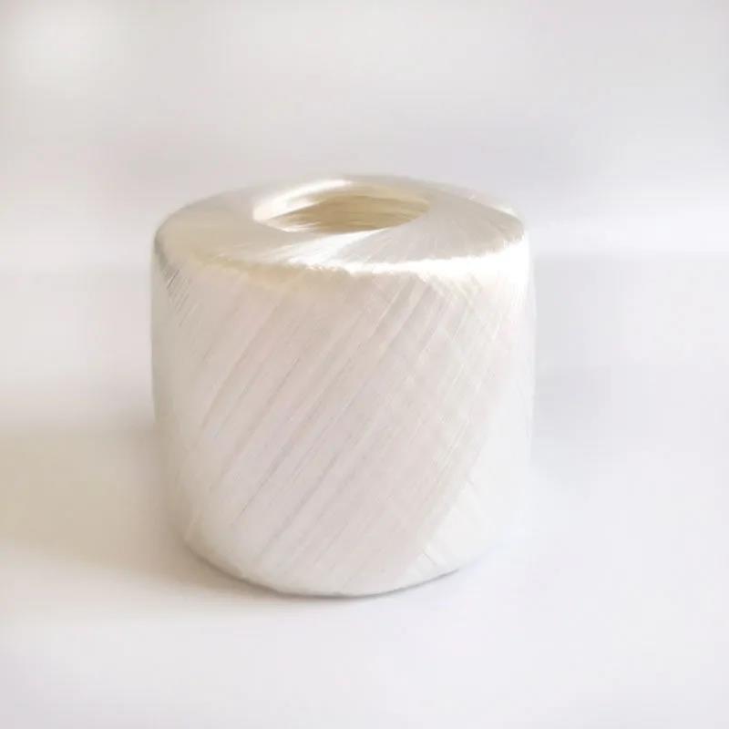 Hilo de tejer de cristal brillante, cuerda de plástico para bolsos, cojines, mantas, 40g/bola, 136M: Gris oscuro
