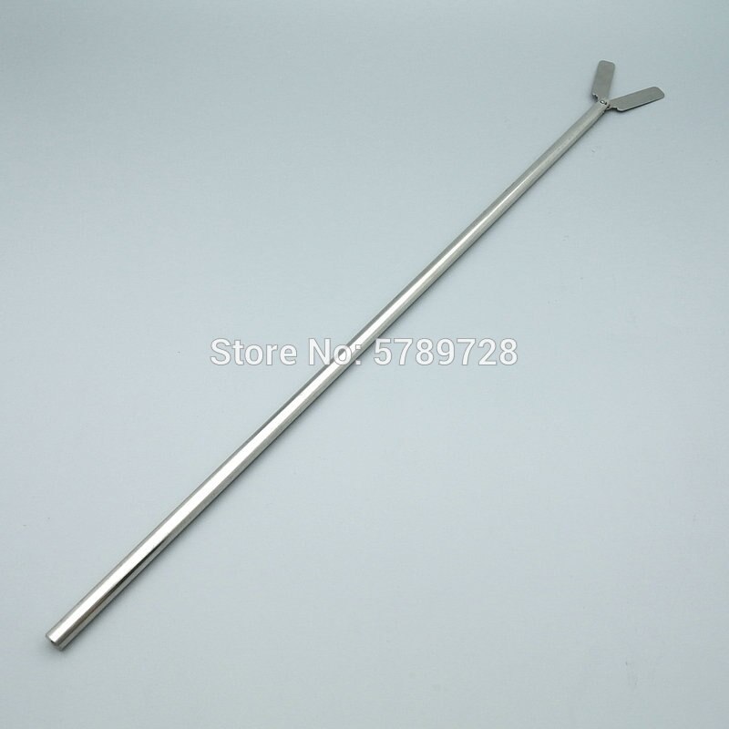 Paleta de dos palas de acero inoxidable, agitador de estilo centrifugación con cuchillas móviles para experimentos de agitación de laboratorio, 1 ud.