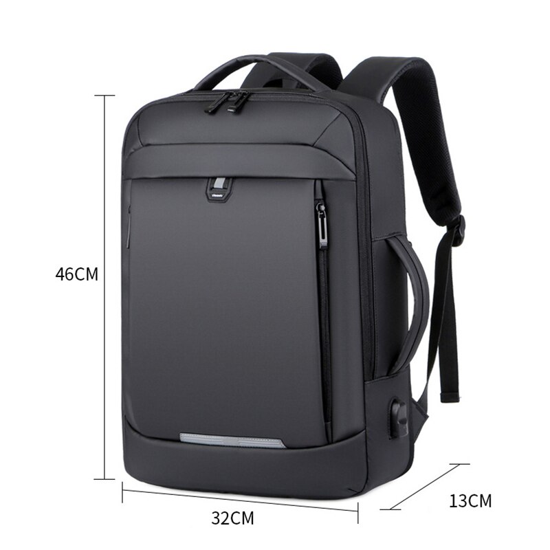 Crossten 40L Grote Capaciteit Uitbreidbaar 17 "Laptop Rugzak Usb Opladen Schooltas Waterdichte Zwitserse-Multifunctionele Reistas