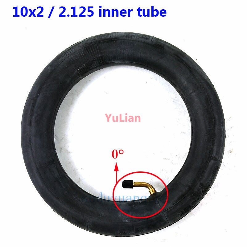 10X2.50 Inner Tube 10x2.5 Tube Innertube with bent valve 45 90 Degree valve for Baby Stroller Pram Scooter 10 Inch: B