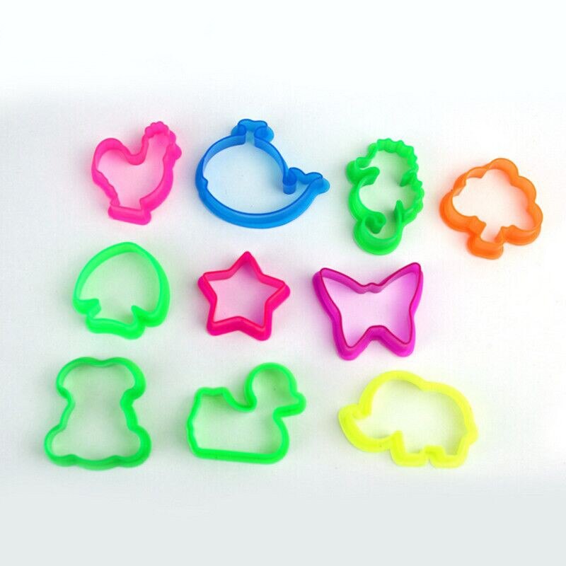 Animal Shape Random Color Plasticine Mold Tools Clay Mould Baby Children Toys Animal Clay Playdough Mold Tool Toys 10pcs/set