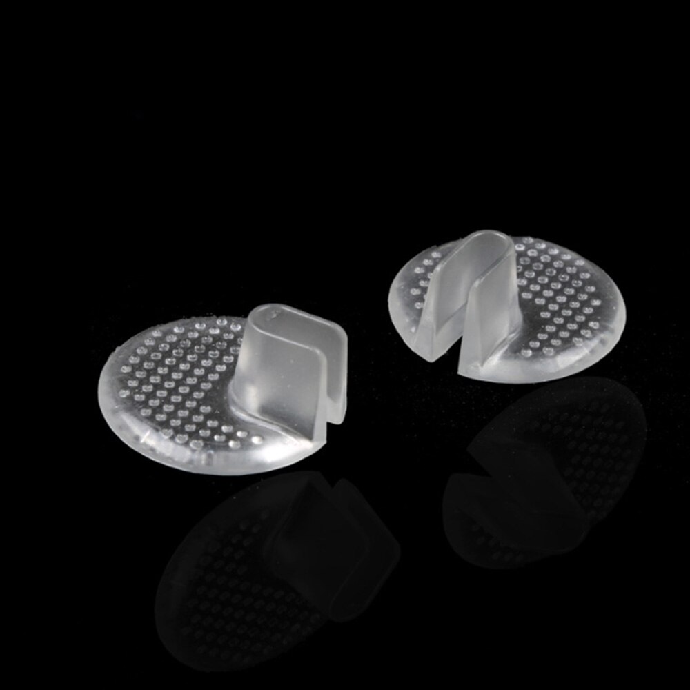 1 par transparenta gel skor insatser sko-dyna flip flop sandaler tå separator massage innersula för kvinnliga män