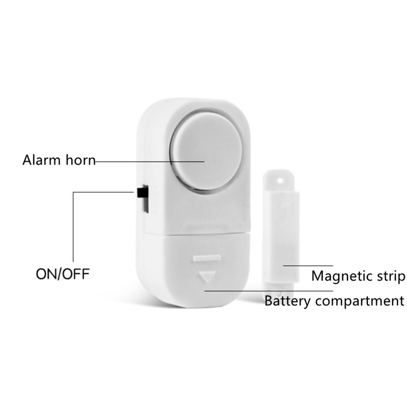 Door Window Sensors Wireless Alarm Entry Burglar Standalone Magnetic Independent Home Big Decibel Security 90dB Alarm Guardian