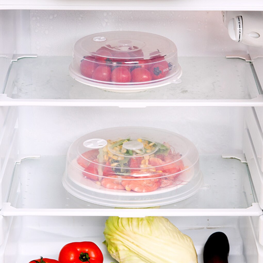 Plate Cover Anti-Splatter Lid for Microwave with Steam Vent Bowl Food Protection Dome Plastic