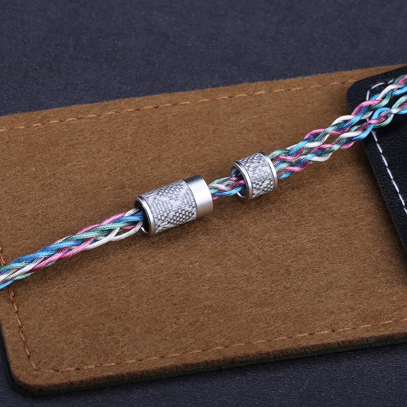 OPENHEART Cable de aleación de cobre y plata de 8 núcleos Multicolor 0,78 2 pines MMCX 3,5/2,5/4,4mm equilibrio auriculares Cable de actualización de auriculares