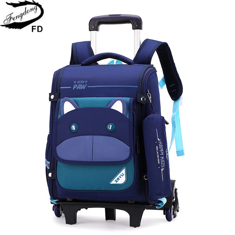 Fengdong zaino per bambini zaino per scuola elementare per ragazzi arrampicata scale zaino per bambini zaino rimovibile per bambini