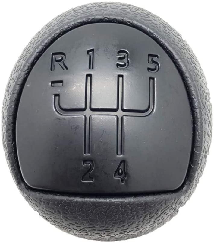 Car 5 Speed Gear Lever Stick Shift Knob Durable Rubber Gear Shifter Knob Head Black For Renault Clio Kangoo 2006 2007