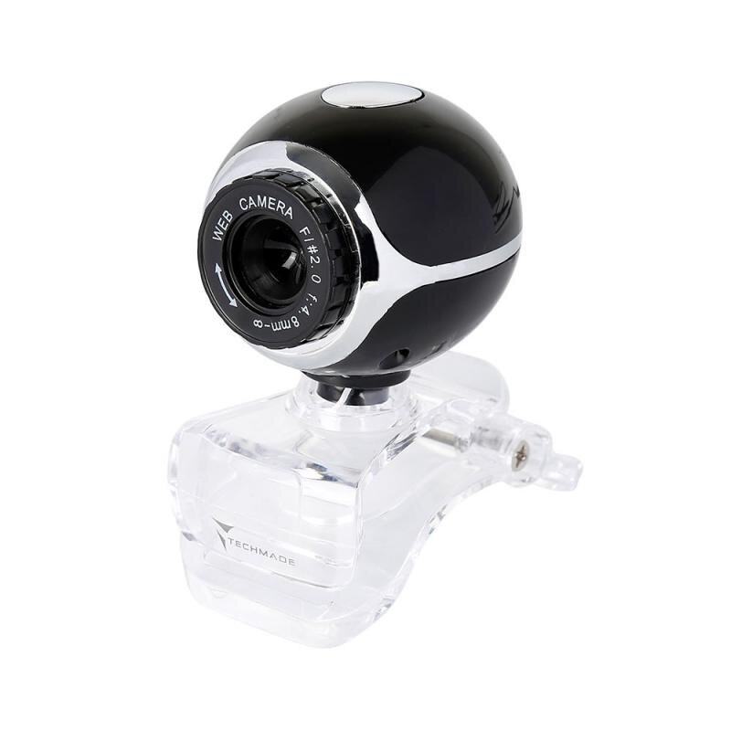 Hd 480P Webcam Cam 360 Graden Draaibare Web Camera Video-opname Call Usb Camera Met Micr Voor Pc Laptop desktop Computer: Default Title