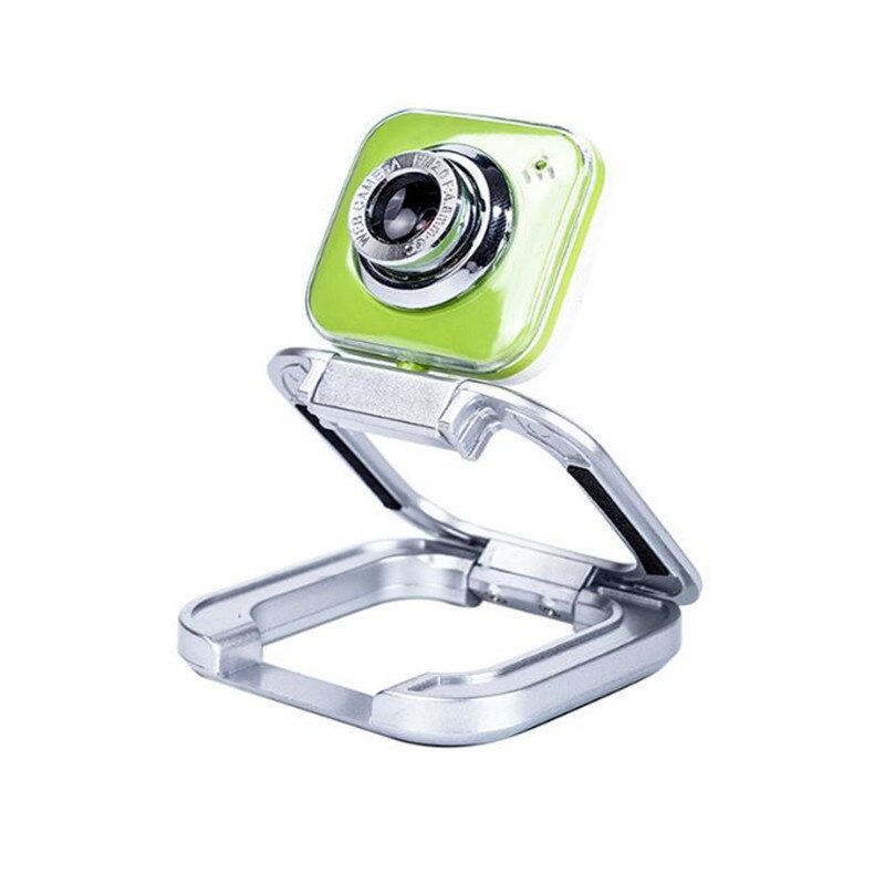 480p hd videocamera computer webcam met clip voor pc laptop usb computercamera 360 ° rotatie: Groente