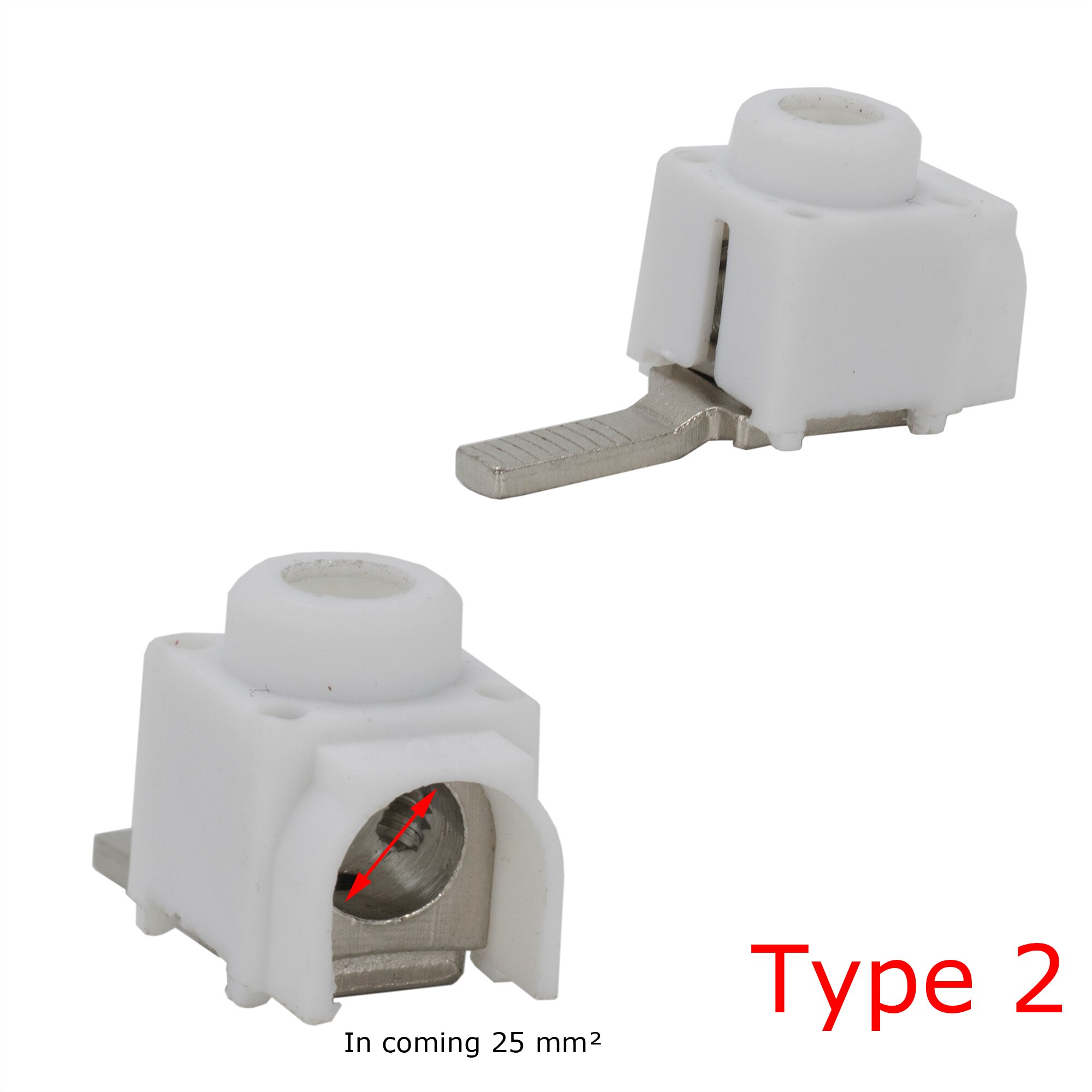 25 mm² In coming Terminals for Busbar Circuit Breaker Distribution Box MCB Electrical Wire Connector