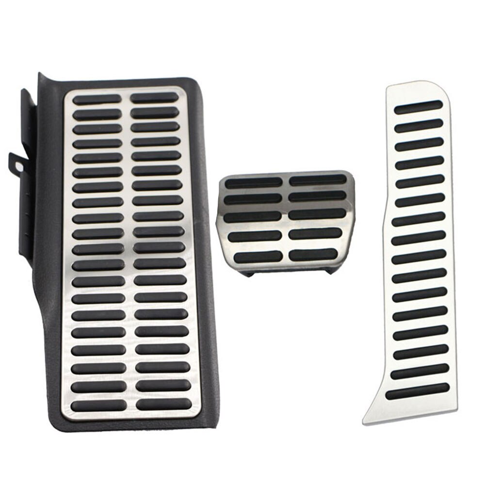 Pedales de reposapiés de coche para VW, Volkswagen, Beetle, Jetta, MK6, , almohadillas de freno de combustible deportivas, cubierta de Pedal de embrague, accesorios para automóviles: AT With Rest