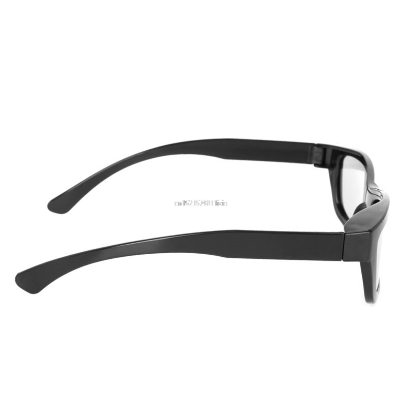 Circulair gepolariseerde passieve 3d stereobril zwart voor 3d tv's real d imax bioscopen