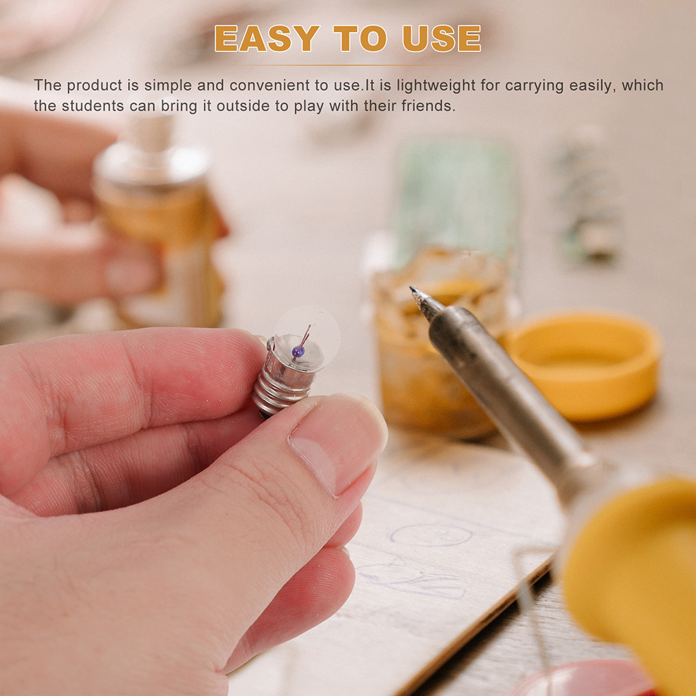 50pcs Light Bulbs Physics Laboratory Equipments Electrical Teaching Bulb 3.8V