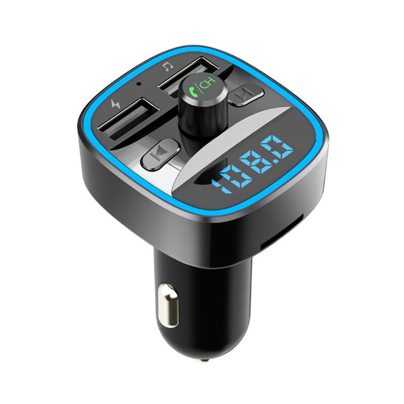 JaJaBor FM Transmitter Bluetooth Car Kit Handsfree Calling Auto Bluetoooth 5.0 Car MP3 Player 2.4A Quick Charge USB Car Charger: Default Title