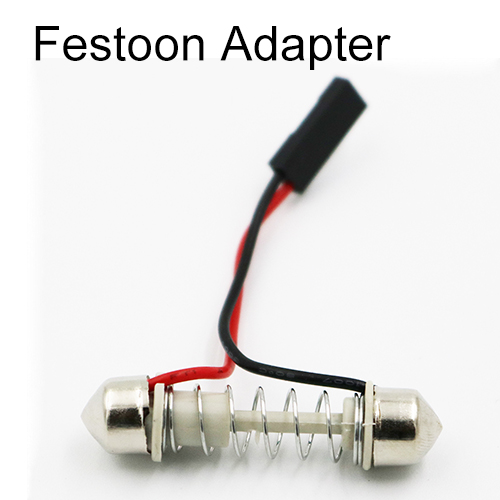 YSY-conector de festón de cable para todas las luces de coche, Conector de luz Led, Panel de luz domo, arnés de enchufes, adaptador de Pin, T10 Ba9s T4w, 10 Uds.: Festoon Adapter