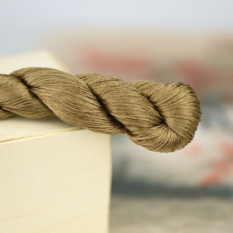 silk embroidery thread / 100% silk thread /hand embroidery embroider cross stitch/khaki series/7 pure colors: 5