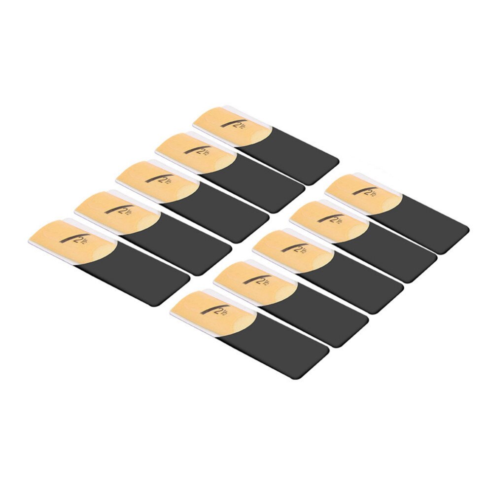 10pcs/lot Alto Saxophone Sax Reeds Classic Alto Reed For Riyin Saxophone 2.5 Strength 2 1/2 Musical Instruments