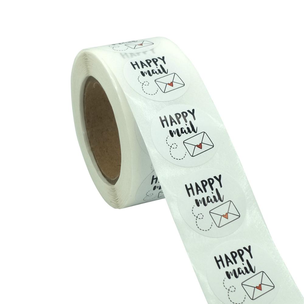 Je hebt een geweldige smaak stickers happy mail label sticker bedankt voor je bestelling sticker voor kleine bedrijven verpakkingszegel tag