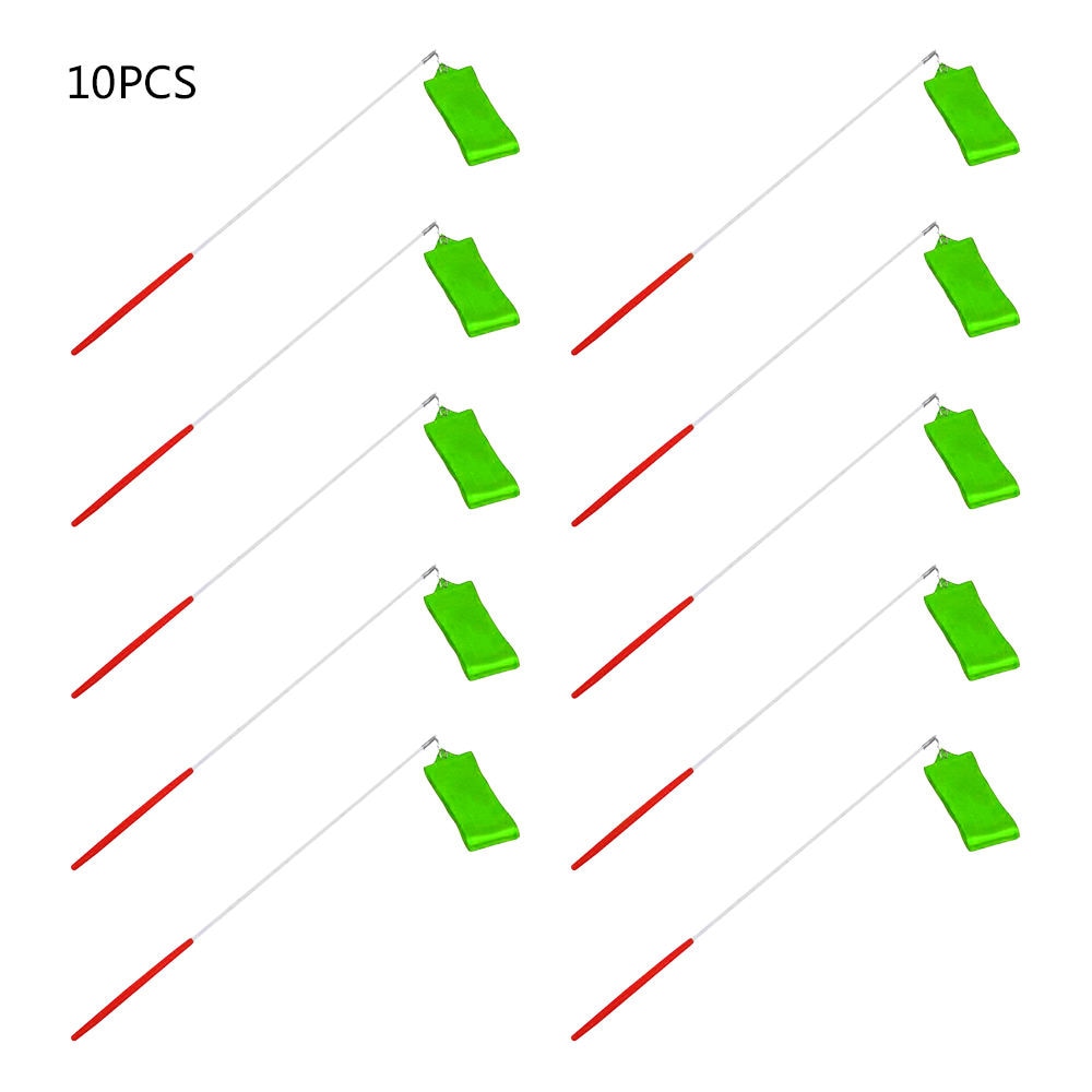 10pcs 4m Rhythmic Gymnastics Ribbons Silks And Satins For Colleges Students Training Dance Performance Ribbons Fitness Tool