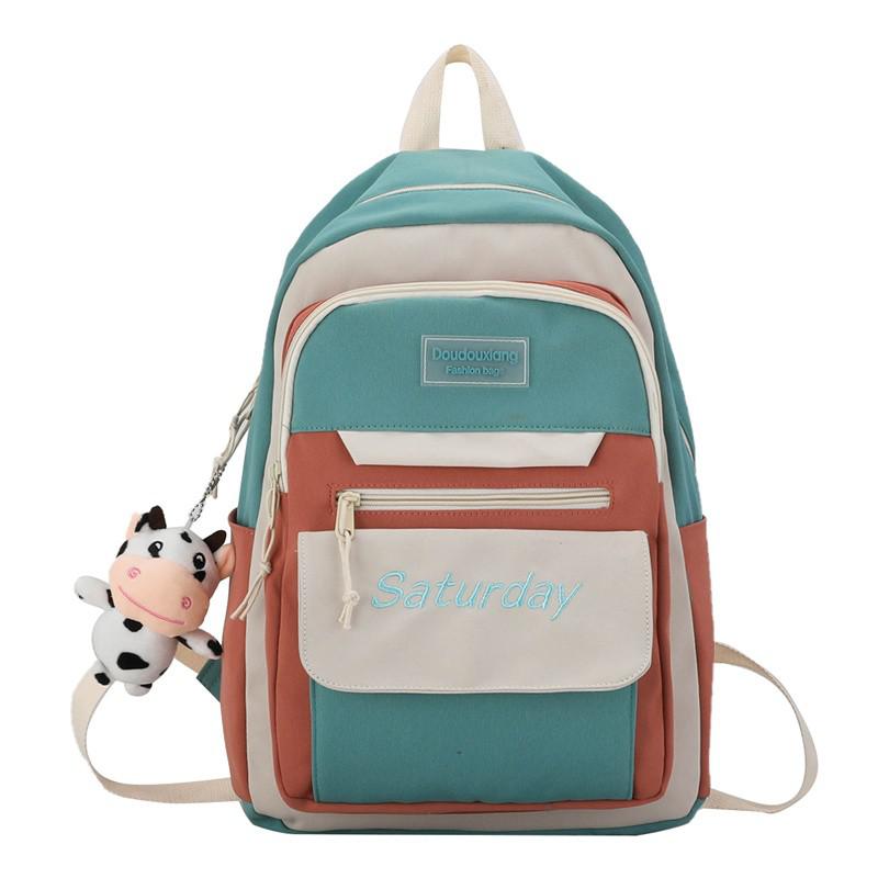 Mochila Escolar Kawaii para mujer, mochilas de estilo coreano para adolescentes, mochilas escolares para niñas y estudiantes: green