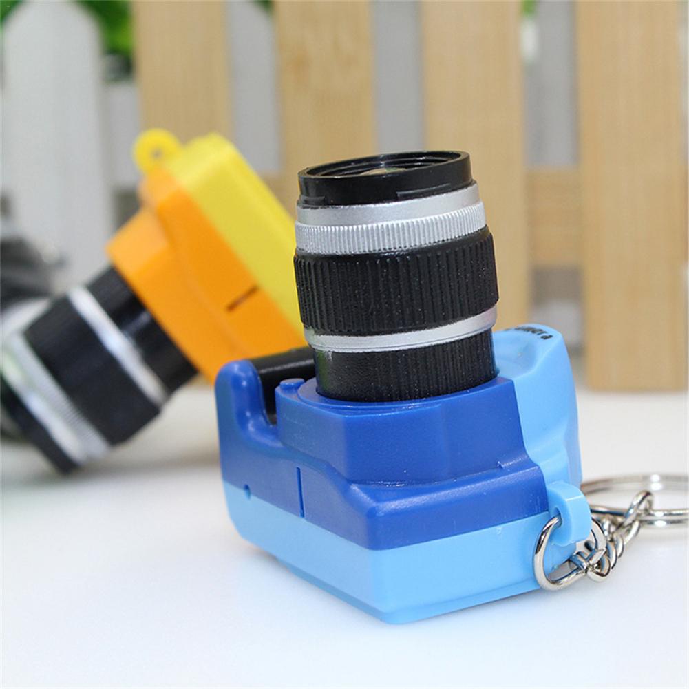 Retro SLR Camera Style LED Flash Light Shutter Sound Key Chains Auto Focus SLR Video Camera 24X Optical Zoom Three