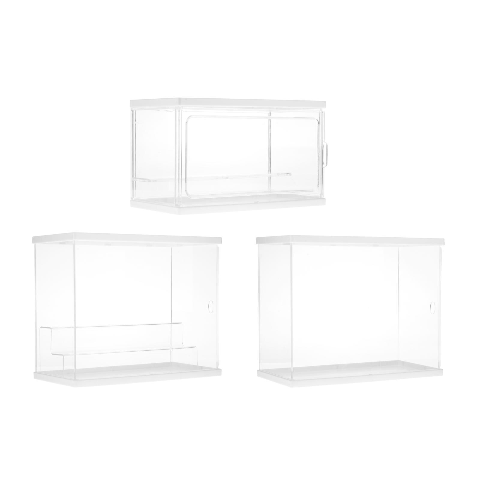 Boîte de rangement en acrylique, boîtier de rangement pour figurines d&#39;action à domicile, Mini organisateur de poupées en peluche, étui Transparent multicouche anti-poussière pour parfum