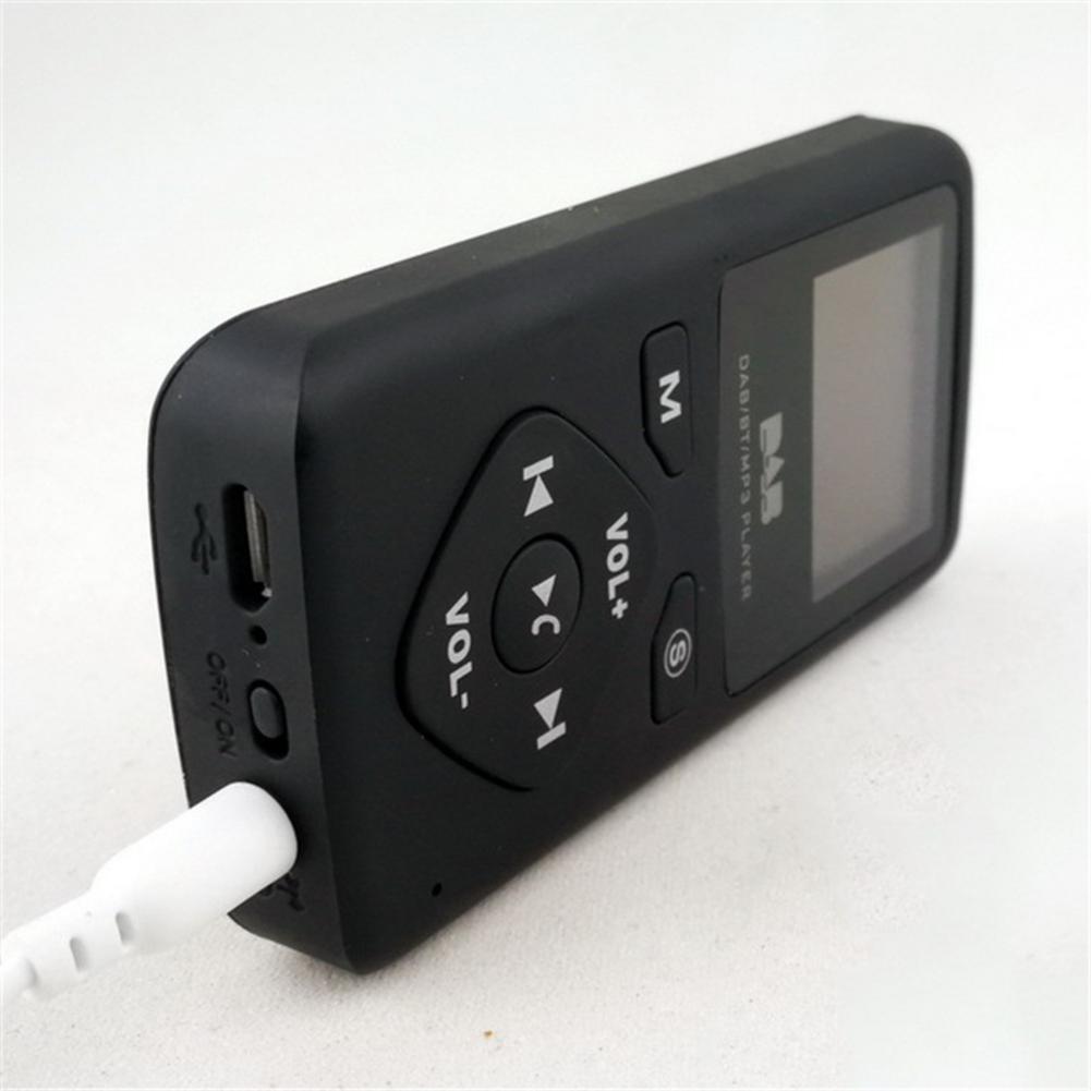 Pocket DAB Portable Digital Radio with Bluetooth MP3 Player Radio Receiver for Hiking Walking Running Sports