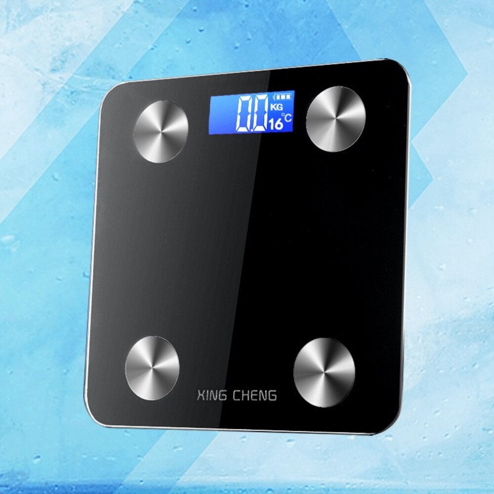 Body Fat Scale Smart Digital Bathroom Wireless Weight Scale Body Composition Analyzer without Battery (Black)
