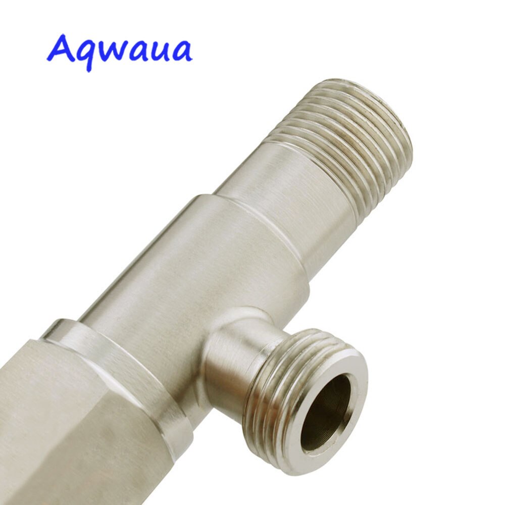 Aqwaua Toilet Angle Valve Faucet Angle Valve Stainless Steel Diverter Toilet Stop Valve Kitchen Accessories Bathroom Accessories