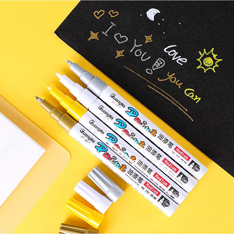 Paint Cleaner Car Wheel Tire Oily Painting Pen Auto Rubber Tyre Polishes Metal Permanent Marker Graffiti Touch Scratch Wet Wax