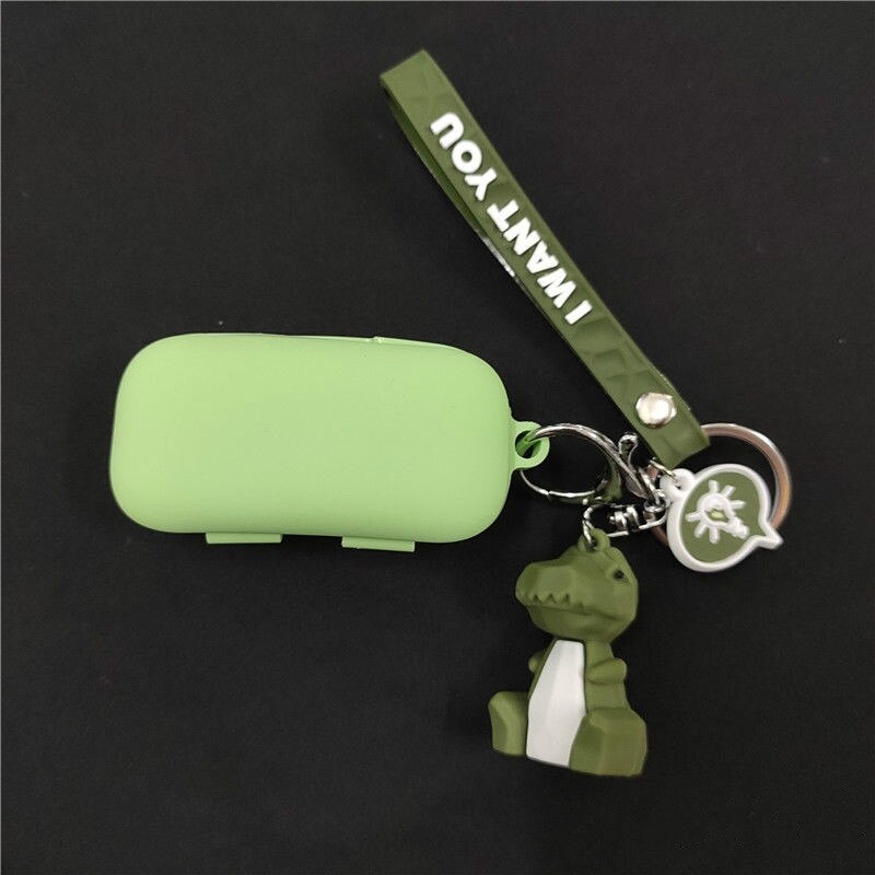 Cute Silicone Case for QCY T5 Wireless Bluetooth Headset Portable Protective Cover with Hook for QCY T5S: 06