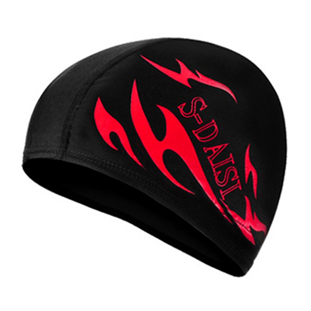 Sfit Elastische Waterdichte Pu Stof Beschermen Oren Lange Haar Sport Zwemmen Zwembad Hoed Badmuts Size Voor Mannen & Vrouwen Volwassenen: Black