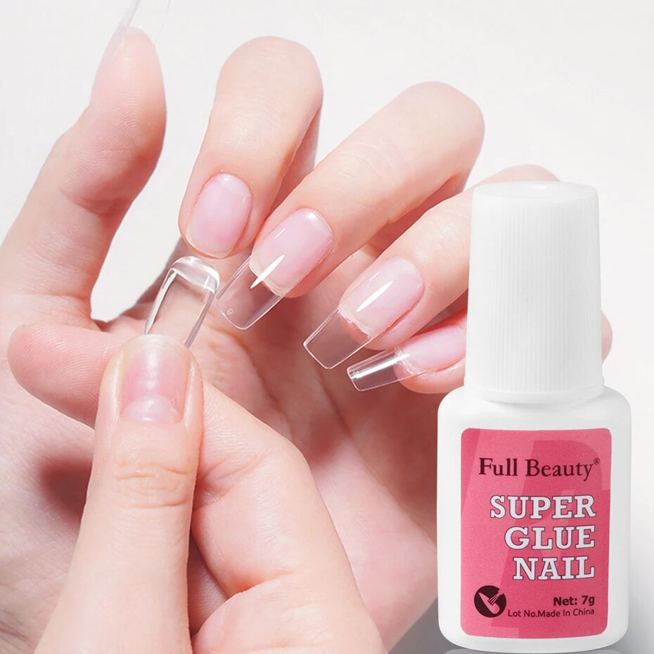 Nagel kleber Gel für falsche Spitzen Nagel Kunst Dekoration Klebe werkzeug falsche französische Spitzen Kleber Gel schnelle Verlängerung kleben für NäGel