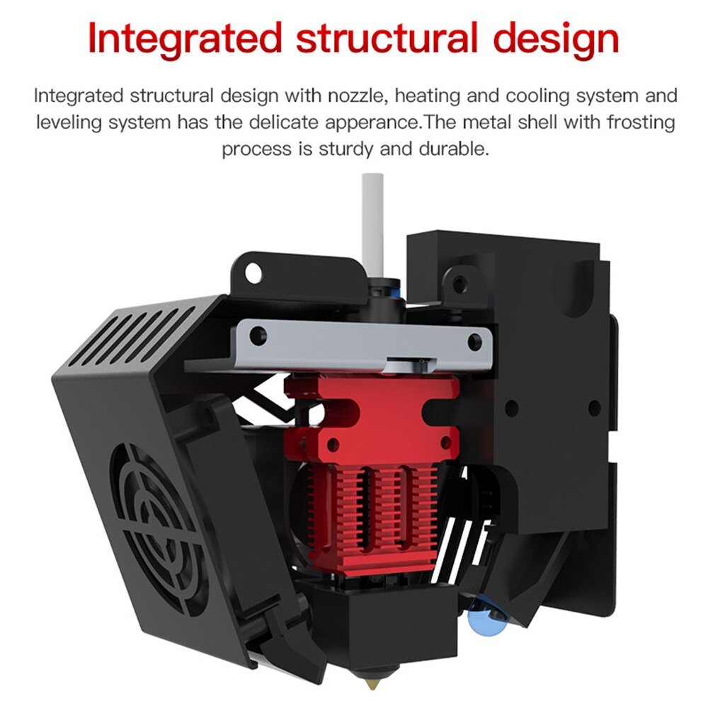 Originele Creality CR-6 Se Gemonteerd Volledige Extruder Hotend Kit Met Verwarming/Koeling/Leveling Systeem 0.4Mm Nozzle Verwarming blok
