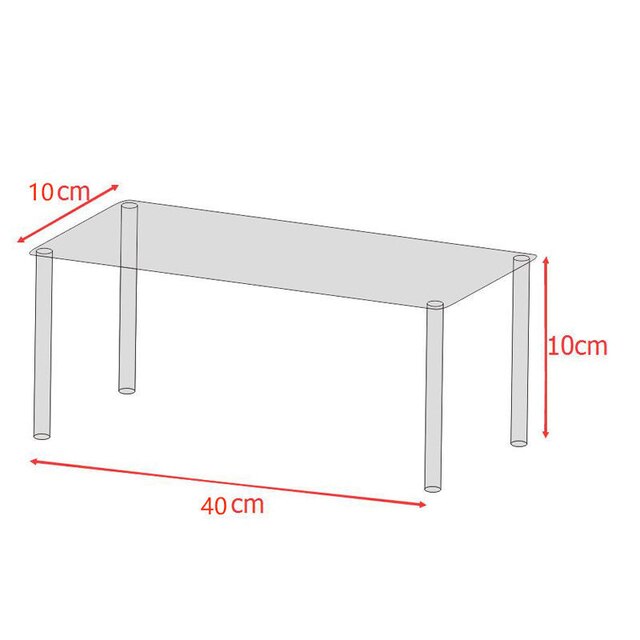 Clear Acryl Display Riser Stand Voor Funko Pop Cijfers, Cupcake Cosmetische Parfum Klei Pop Sieraden Voor Display Stand Organizer: Blauw