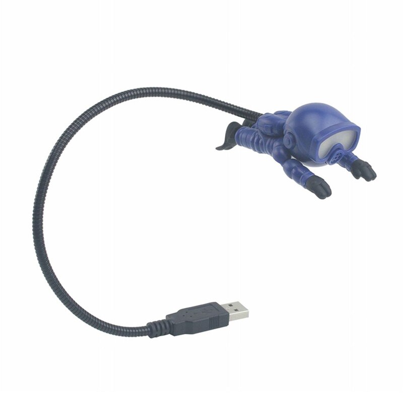 Astronaute plongeur LED veilleuse mignon lampe USB Protection des yeux clavier Lampara exotique Led Portable lumières enfants